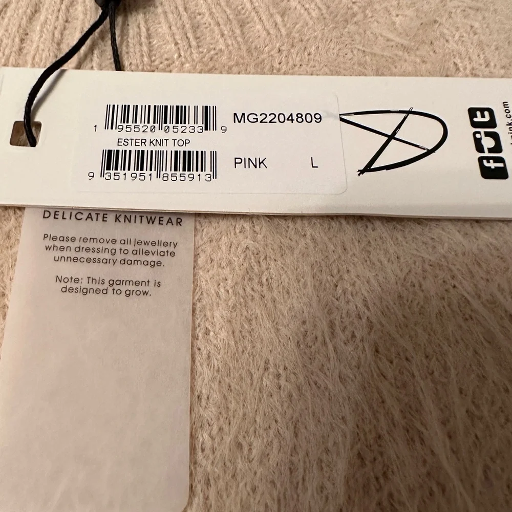 MinkPink Ester Knit Sweater - NWT - Size L